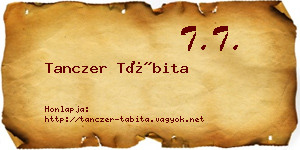 Tanczer Tábita névjegykártya
